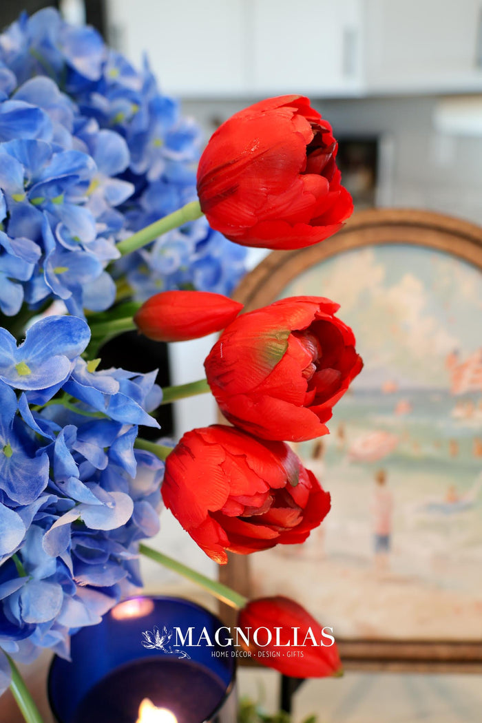 Red Spring Real Touch Tulip Bundle
