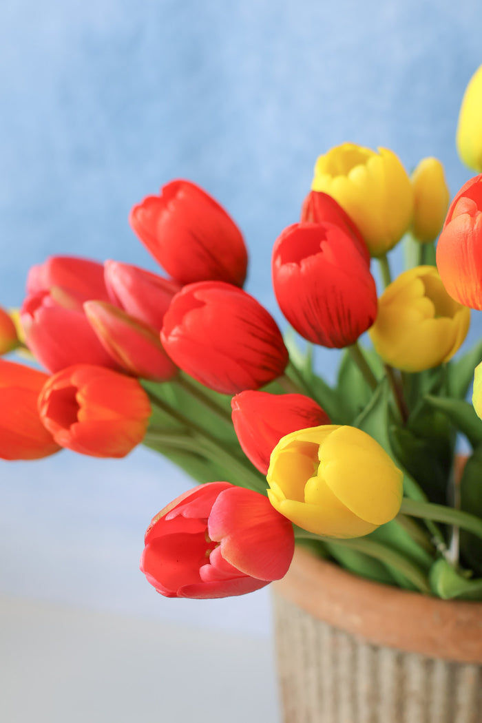 Red Spring Real Touch Tulip Bundle