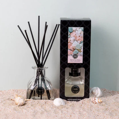 Bridgewater Salt and Sea Glass reed diffuser sea salt aquatic coastal home fragrance gift from Magnolias Home Decor