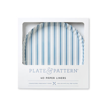 Seascape Blue preformed plate liners