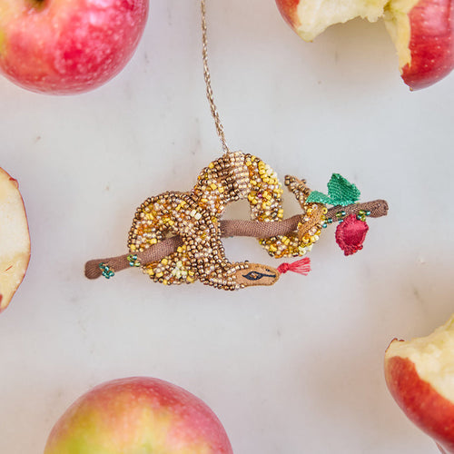 Serpent Beaded Ornament