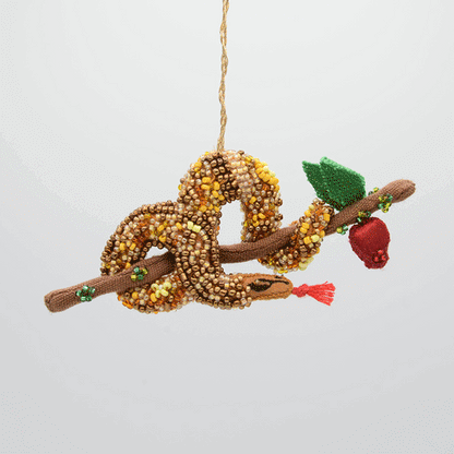 Serpent Beaded Ornament