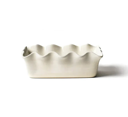 Signature White Ruffle Loaf Pan