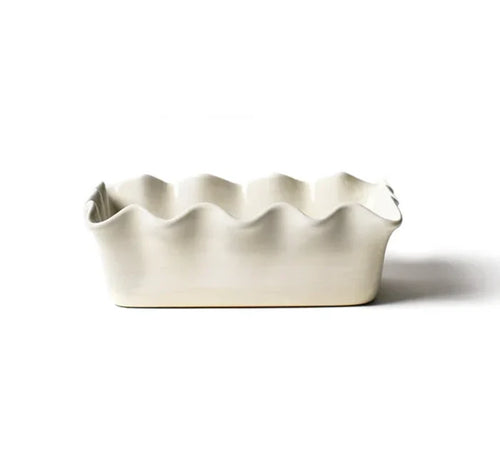 Signature White Ruffle Loaf Pan