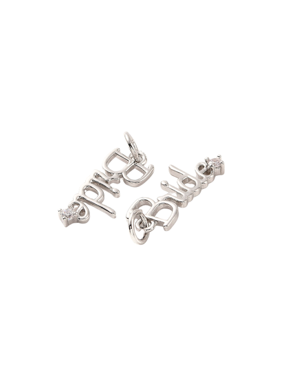 Silver Minimalistic "Bride" Charm