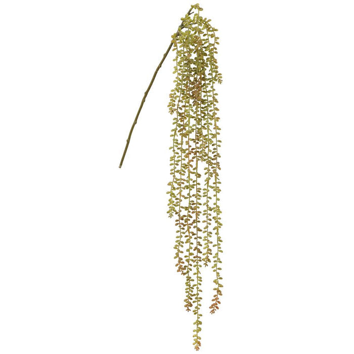 Silk green gray string of pearl hanging spray 48 inch for transitional everyday home decor from Magnolias Home Decor