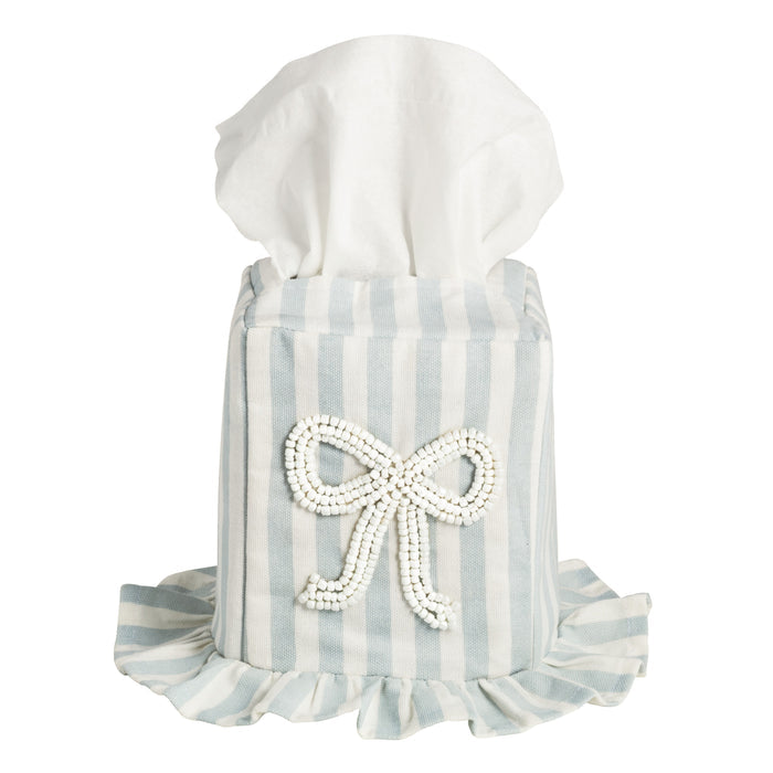 Stripe Bow Tissue Box