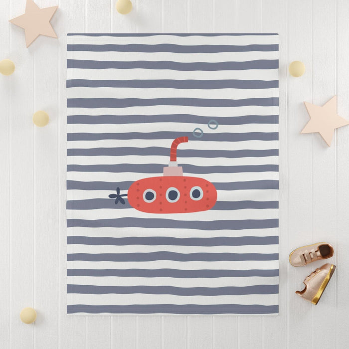Boys Blanket Nautical Ocean, Baby Blanket, Boys Bedding | Pippa + June