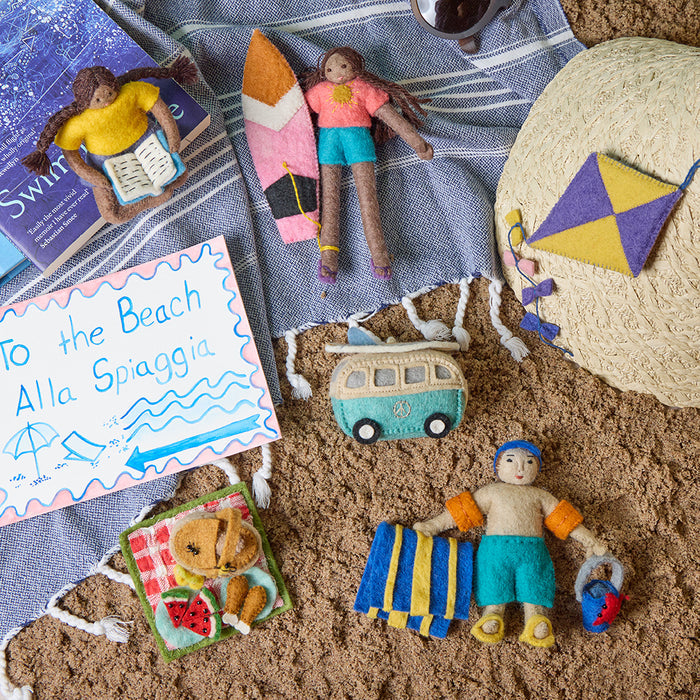 Surf's Up Hippie Bus Ornament