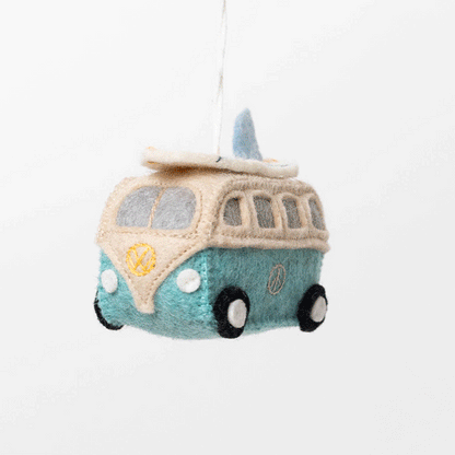 Surf's Up Hippie Bus Ornament