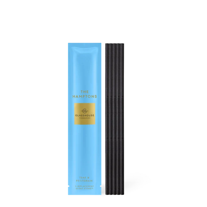 Glasshouse The Hamptons replacement scent stems cashmere sunshine sandalwood home fragrance gift from Magnolias Home Decor