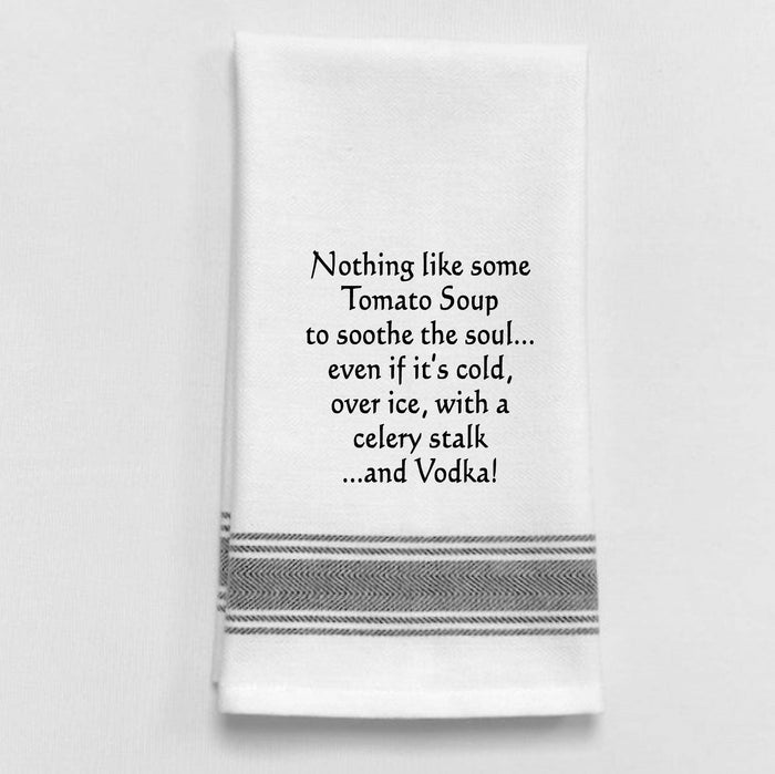 Tomato Soup Funny Tea Towel