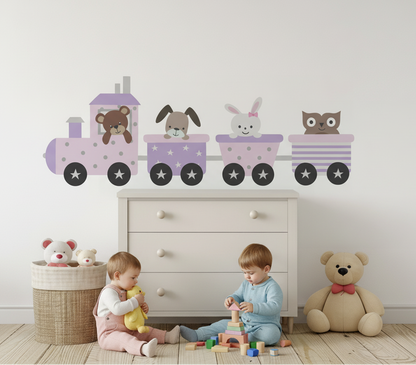 Kids Wall Decals Choo Choo Train, Kids Wall Stickers, Childrens Wall Decals, Peel and Stick Wall Decals, Removable Wall Decals, Wall Decal for Kids Room, Nursery Wall Decals, Kids Room Wall Decor, Wall Stickers for Kids, Vinyl Wall Decals | Pippa + June