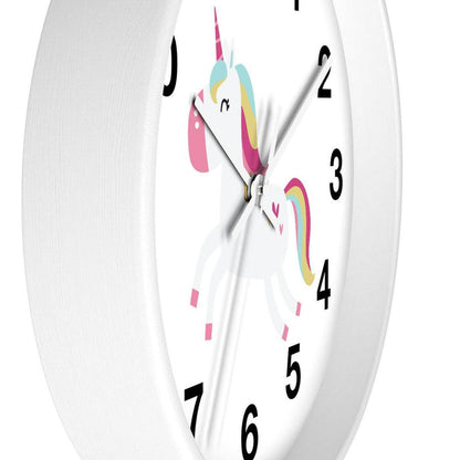 Kids Wall Clock, Fairy Tale Unicorn Wall Clock, Silent Non Ticking Wall Clock, Children's Wall Clock, Nursery Wall Clock, Toddler Wall Clock, Baby Room Clock, Playroom Wall Clock, Girls Bedroom Wall Clock, Kids Room Decor, Made in the USA | Pippa + June