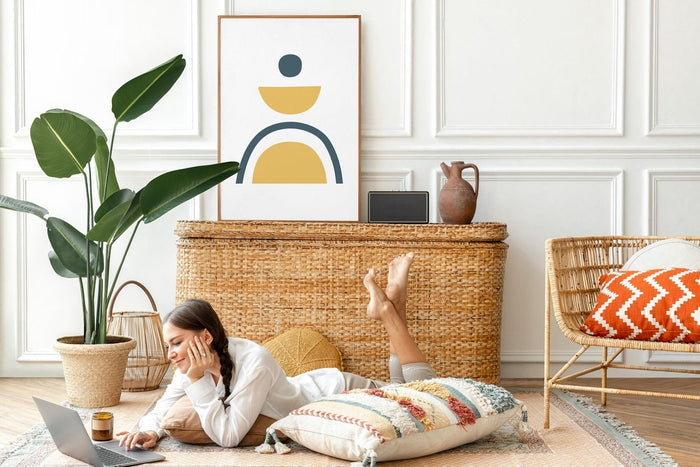 Mid Century Modern Wall Art Print Utopia, Modern Wall Art | Pippa +June