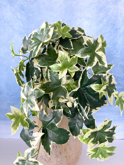Silk green UV protect hanging garden ivy bush outdoor safe for transitional everyday home decor from Magnolias Home Decor