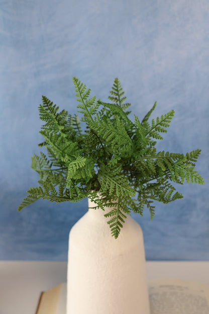 Silk green UV protect leather fern bush outdoor safe for farmhouse transitional everyday home decor from Magnolias Home Decor