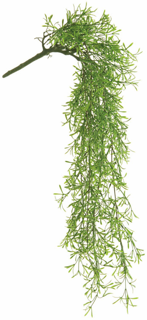 Silk green UV protect sprengeri hanging bush outdoor safe for transitional everyday home decor from Magnolias Home Decor