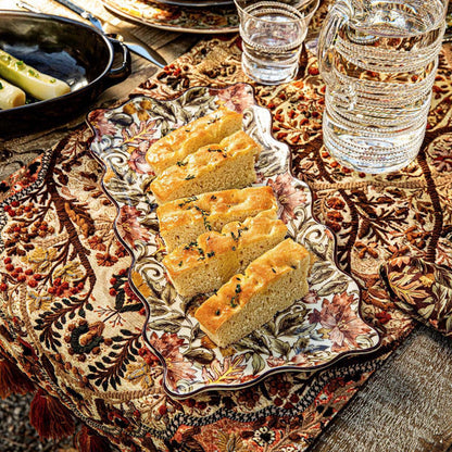Willa 14" Hostess Tray - Amber